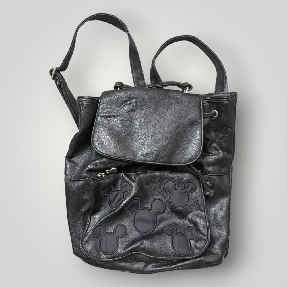 Walt Disney World Disney Parks Black Mickey Mouse Backpack Drawstring Bag